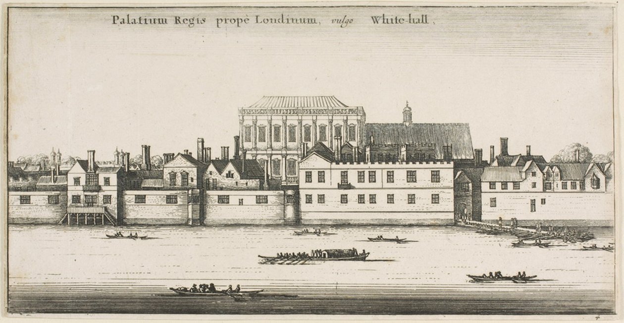 Whitehall dal fiume da Wenceslaus Hollar