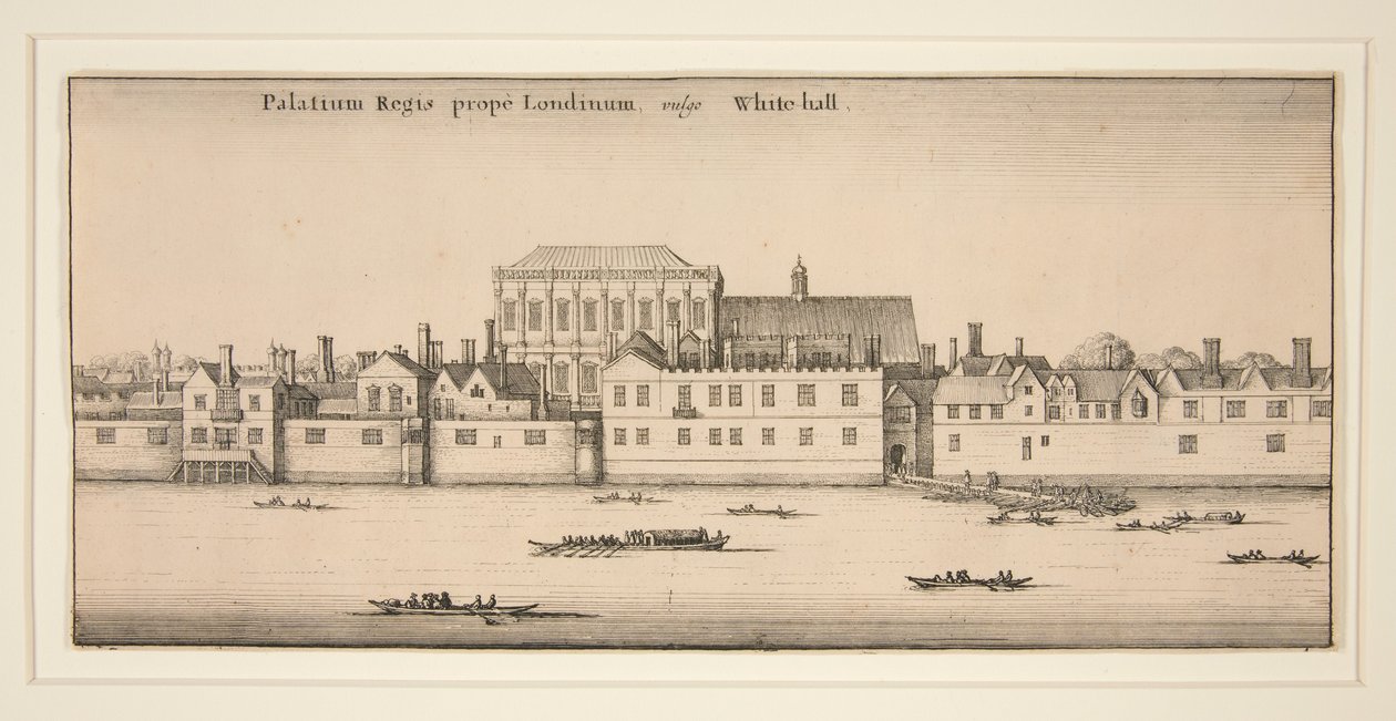 Whitehall vista dal fiume da Wenceslaus Hollar