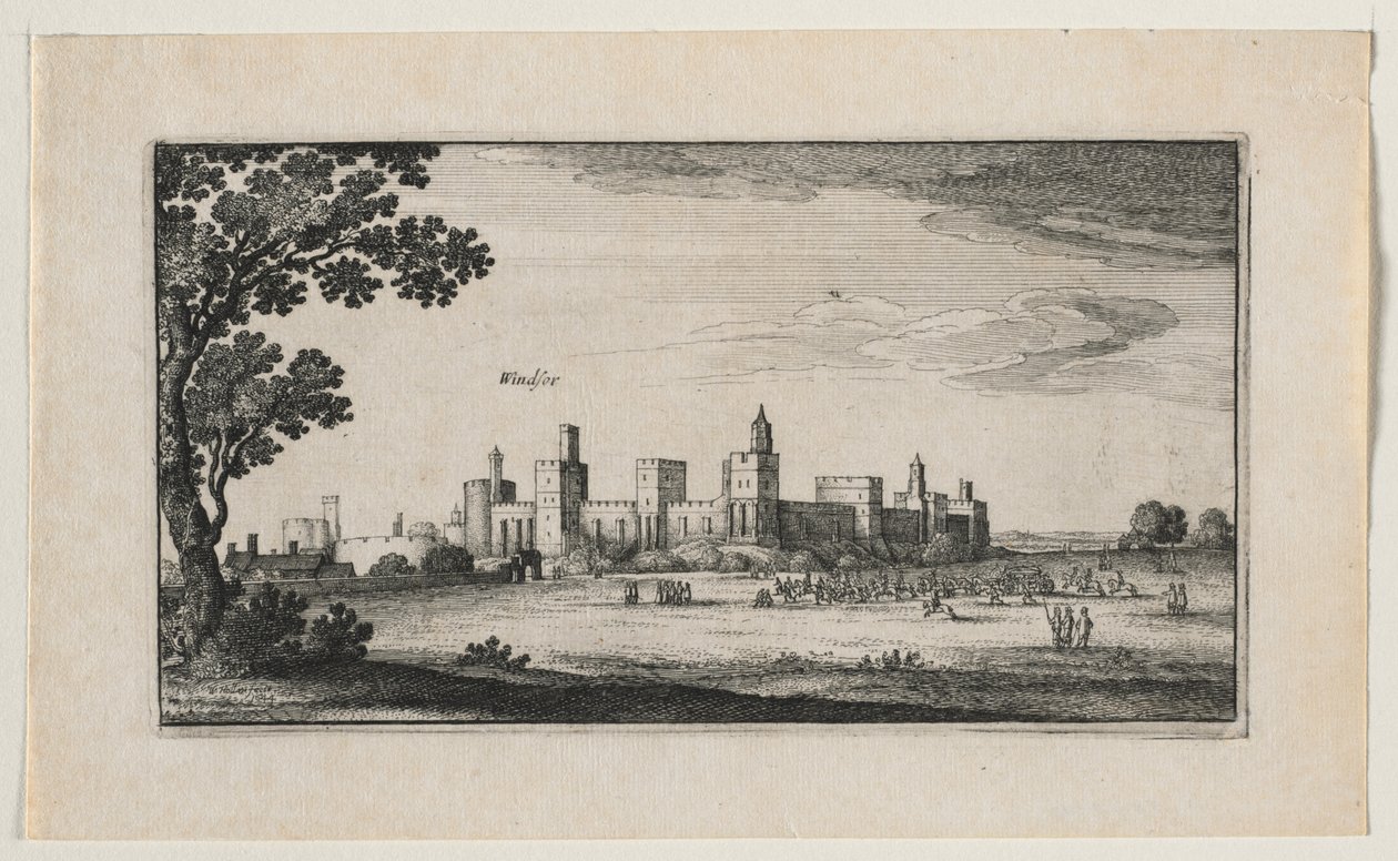 Castello di Windsor da Sud-Est da Wenceslaus Hollar