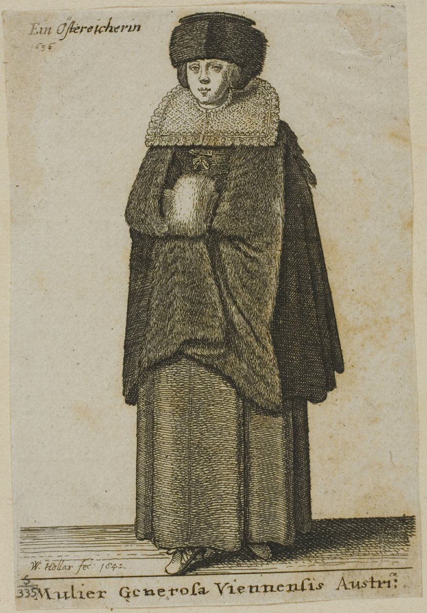 Donna di Vienna da Wenceslaus Hollar