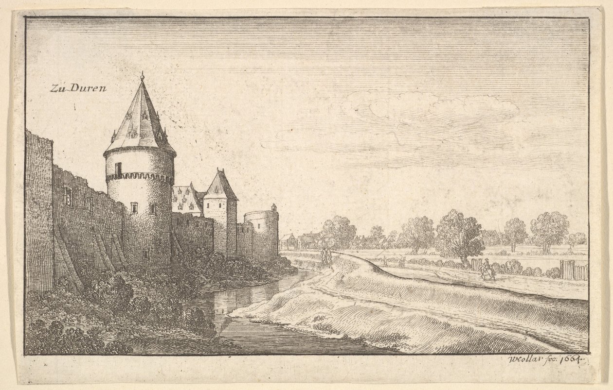 Zu Düren, 1664 da Wenceslaus Hollar
