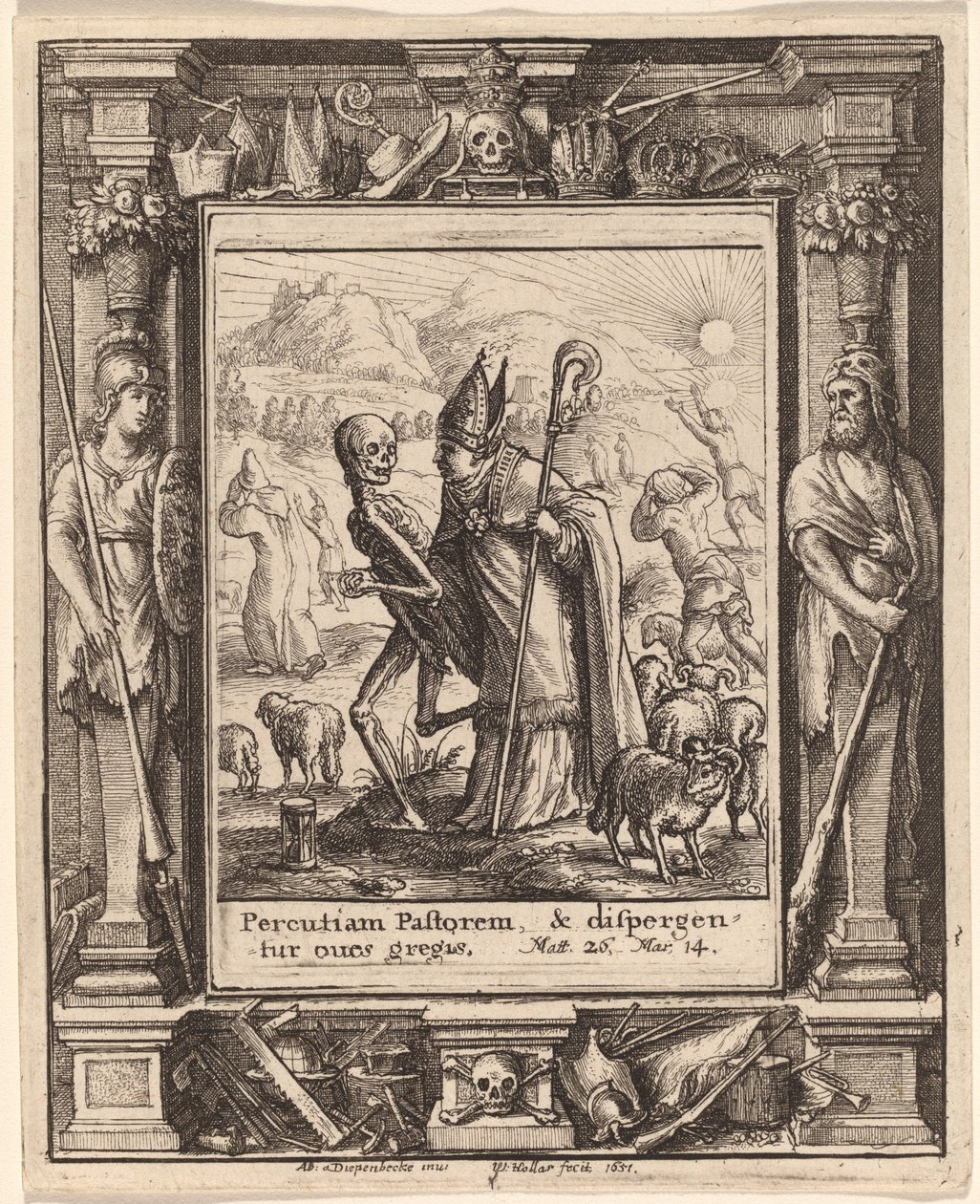 Vescovo da Wenceslaus Hollar after Hans Holbein the Younger after Abraham van Diepenbeeck