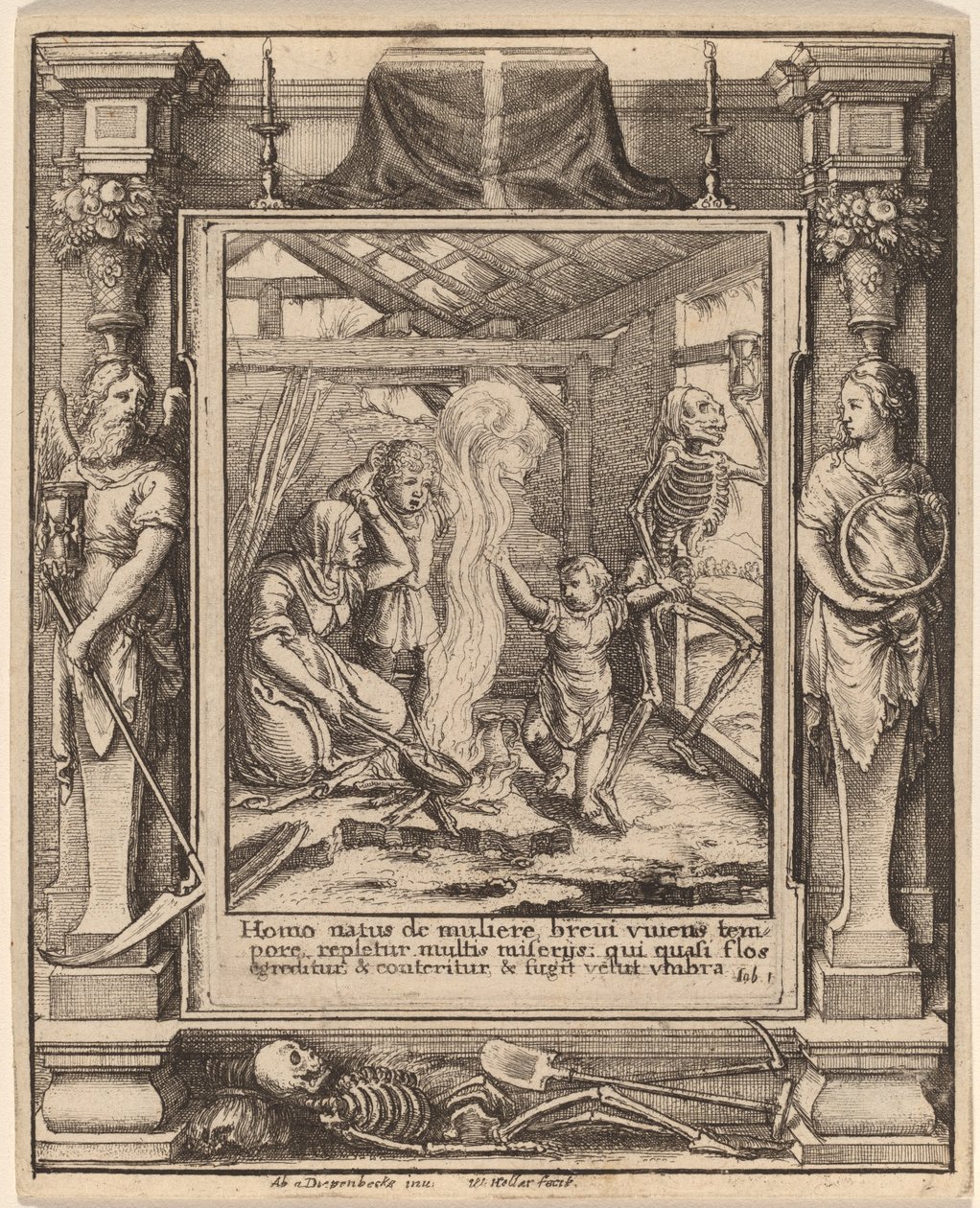 Bambino da Wenceslaus Hollar after Hans Holbein the Younger after Abraham van Diepenbeeck
