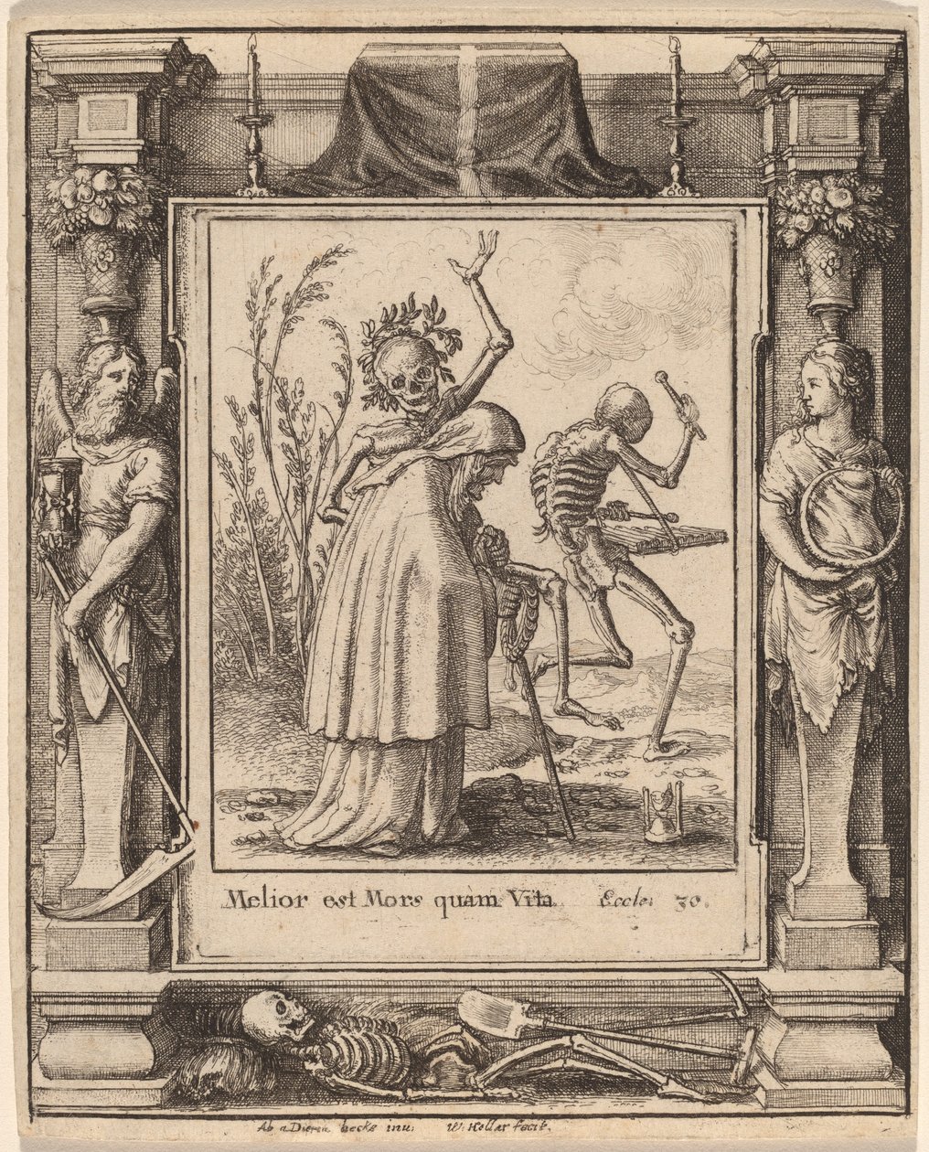 Vecchia donna da Wenceslaus Hollar after Hans Holbein the Younger after Abraham van Diepenbeeck