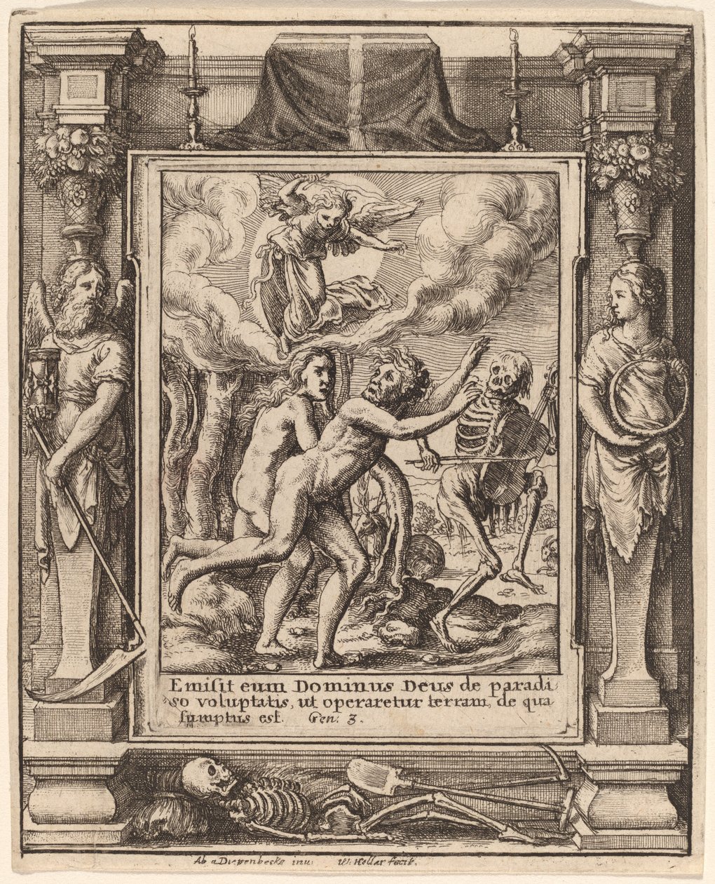 Paradiso perduto da Wenceslaus Hollar after Hans Holbein the Younger after Abraham van Diepenbeeck