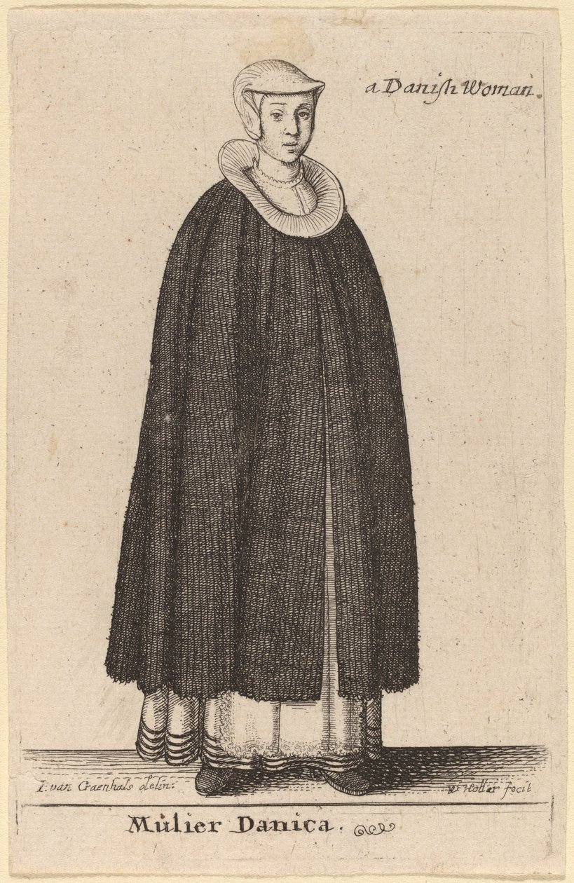 Donna danese da Wenceslaus Hollar after Hendrik J. van Craenhals