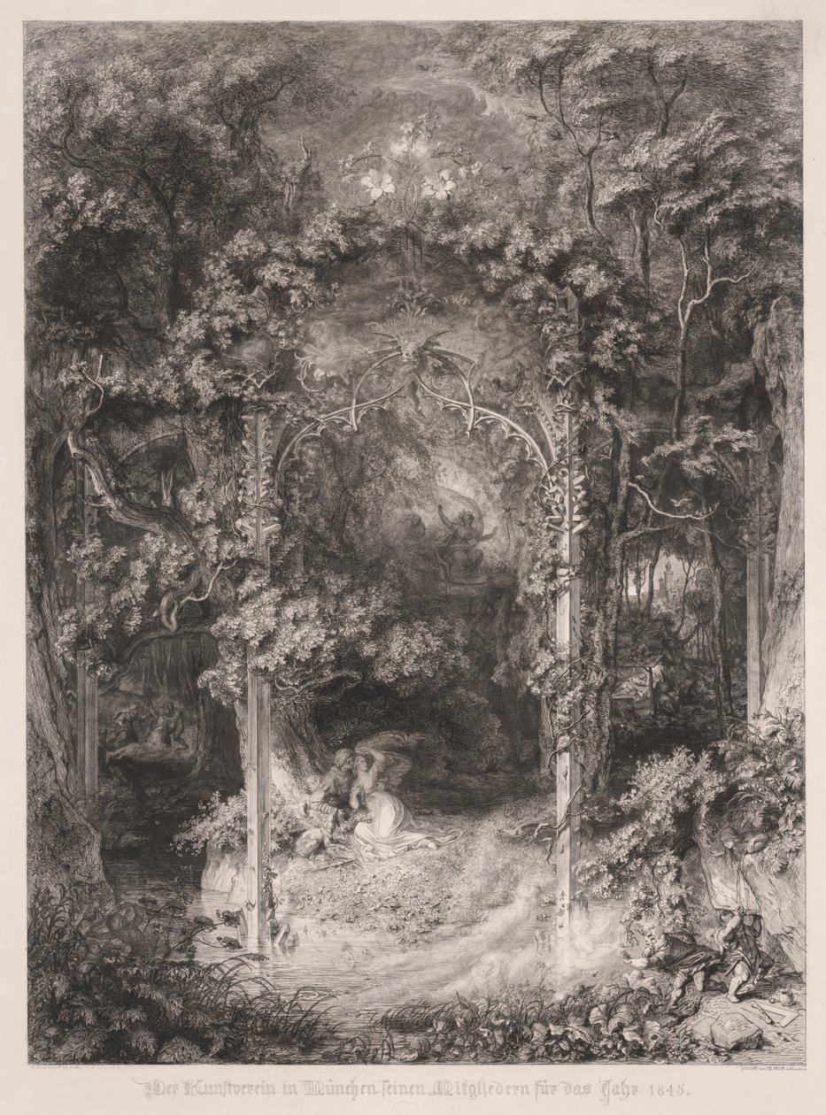La fanciulla della foresta da Wendelin Wick