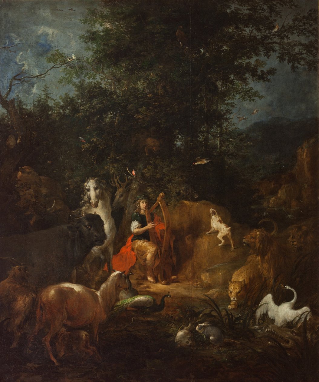 Orfeo con animali in un paesaggio, prima del 1720 da Wenzel Lorenz Reiner