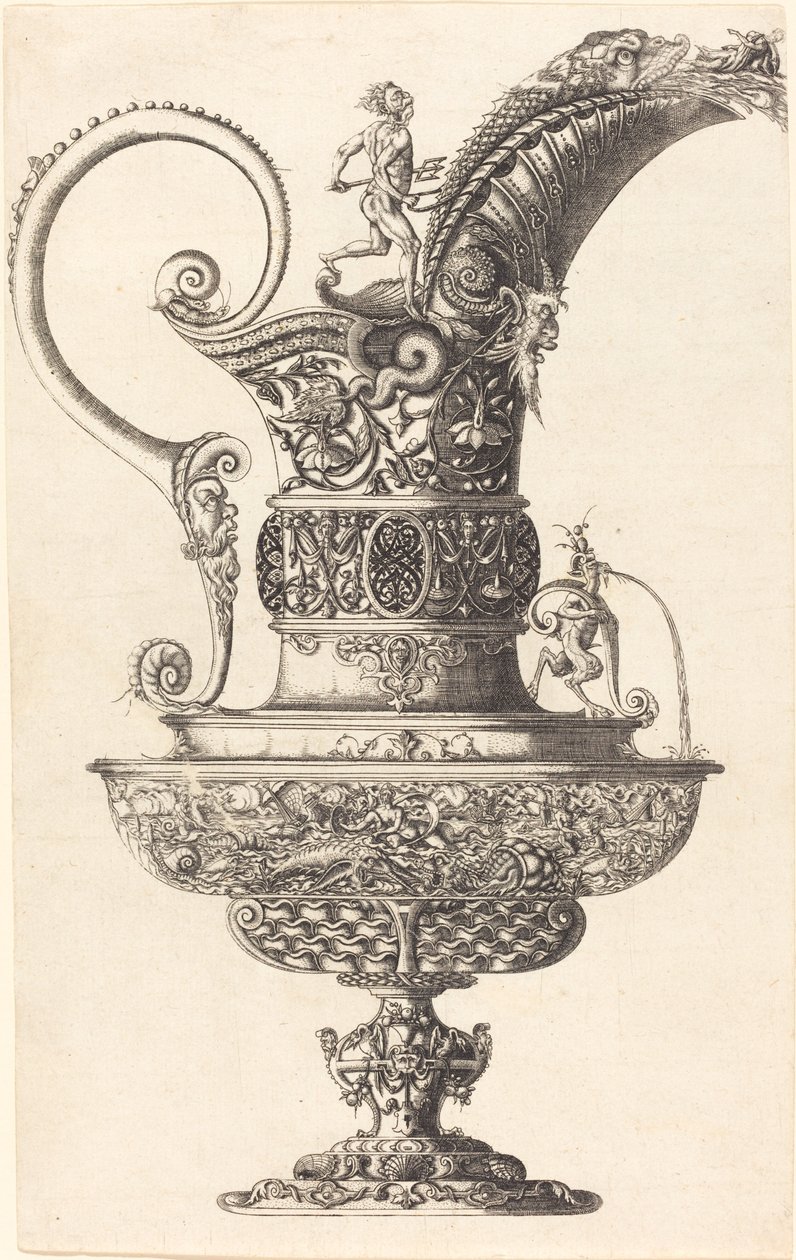 Vaso con Nettuno da Wenzel Jamnitzer I