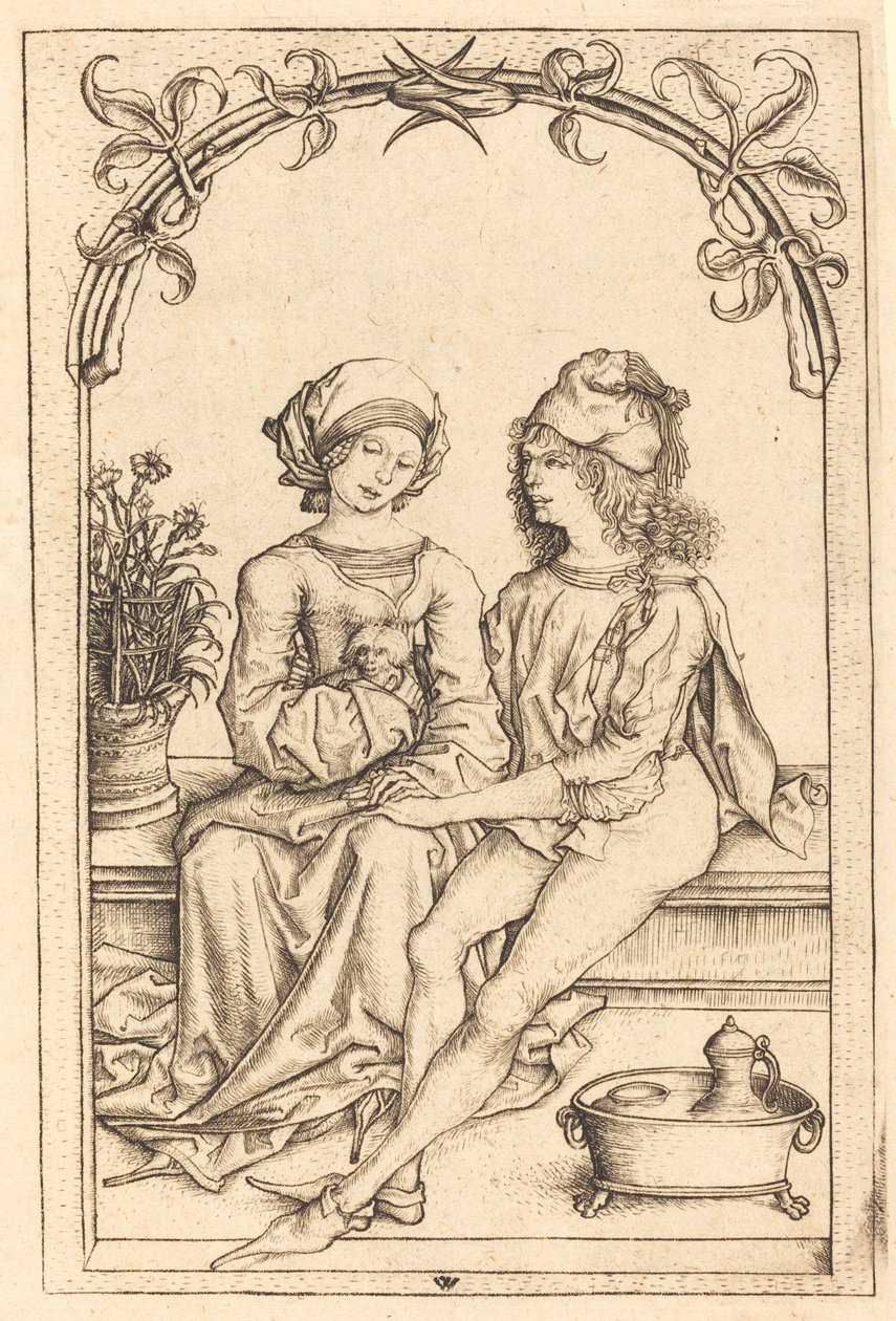 Gli Amanti da Wenzel von Olmutz after Master of the Housebook