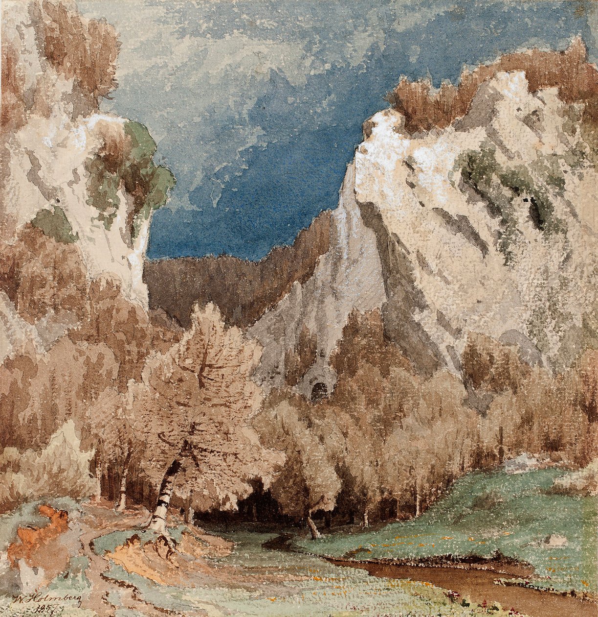 Paesaggio autunnale presso Düsseldorf da Werner Holmberg