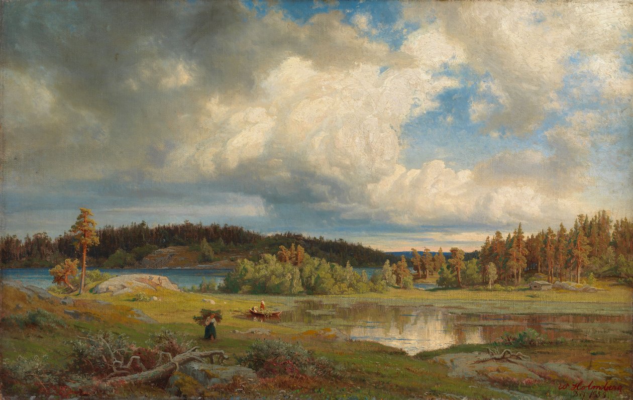 Paesaggio da Kuru nella luce del mattino da Werner Holmberg