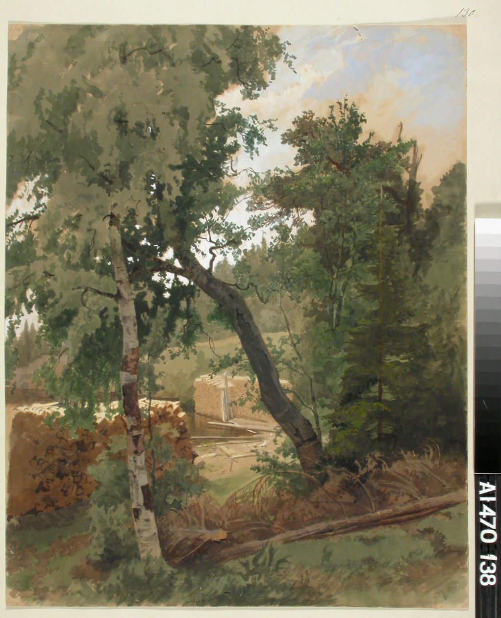 Paesaggio da Leppälahti da Werner Holmberg