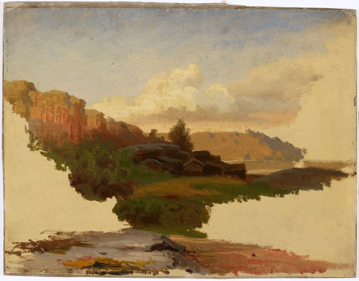 Paesaggio di Leppälahti a Kuru; incompiuto da Werner Holmberg
