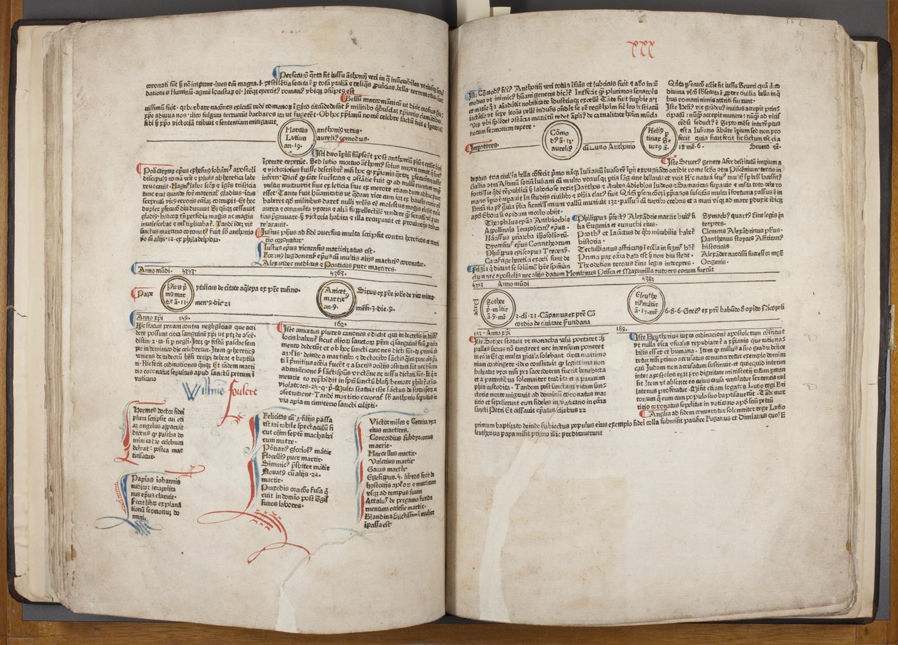 Fol 30 verso 31 recto, Fasciculus Temporum da Werner Rolevinck