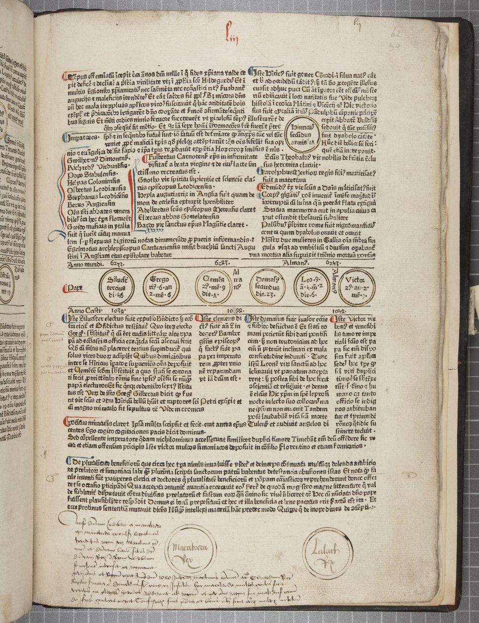 Fol 54 recto, Fasciculus Temporum da Werner Rolevinck