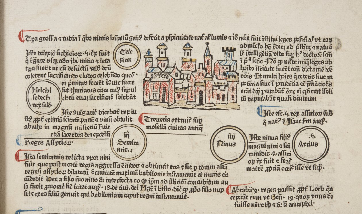 Fol 6 recto, (dettaglio), Fasciculus Temporum da Werner Rolevinck