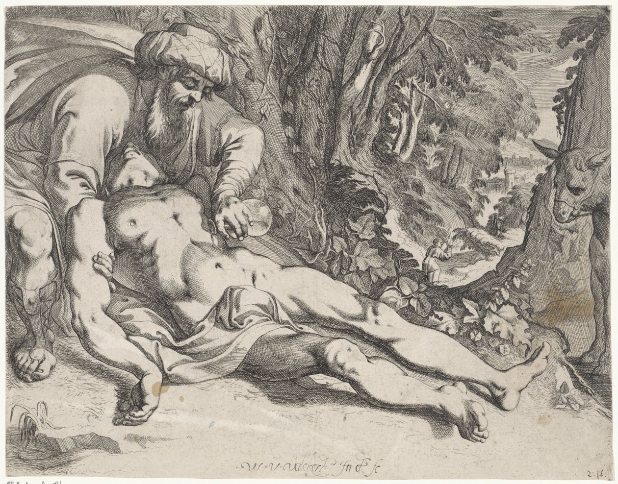 Il buon samaritano da Werner van den Valckert