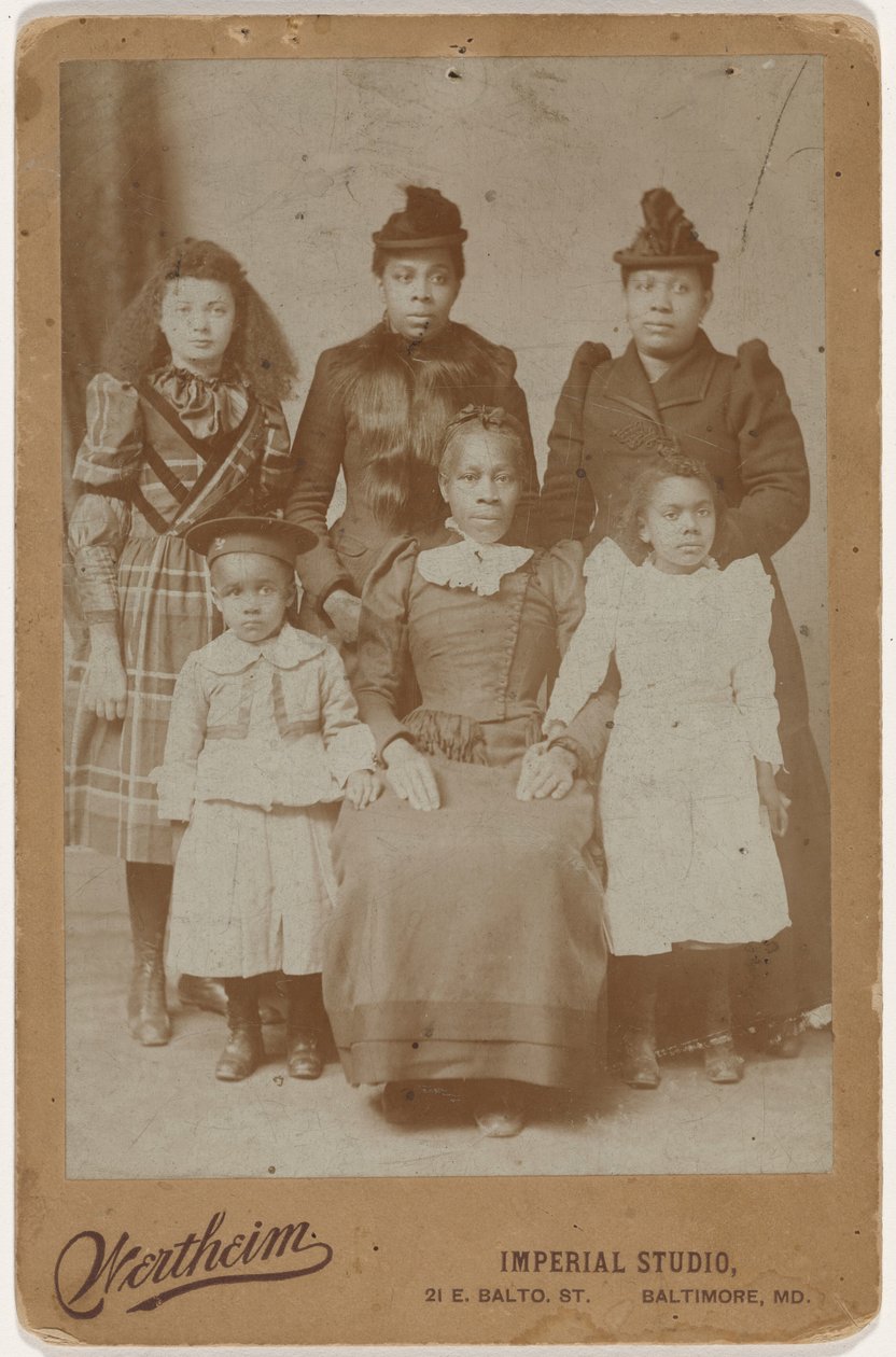 Ritratto di famiglia, c. 1895 (foto) da Wertheim Imperial Studio