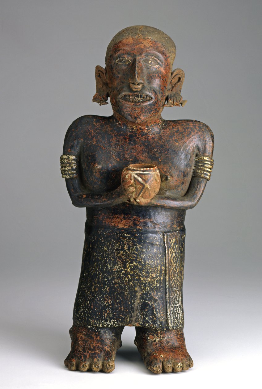 Figura femminile in piedi, c.200 a.C.-300 d.C. da West Mexican