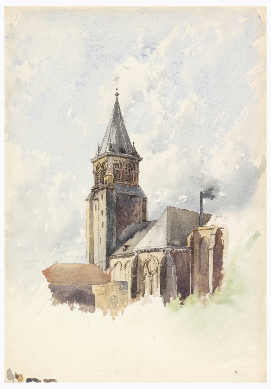 Disegno, Saint Germain-des-Prés, Parigi, 1887 ca. da Whitney Warren Jr.