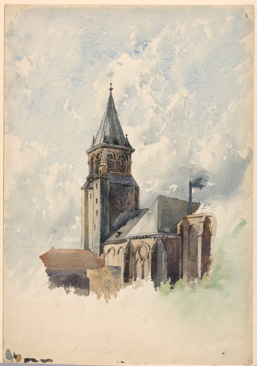 Disegno, Saint Germain-des-Prés, Parigi, 1887 ca. da Whitney Warren Jr.