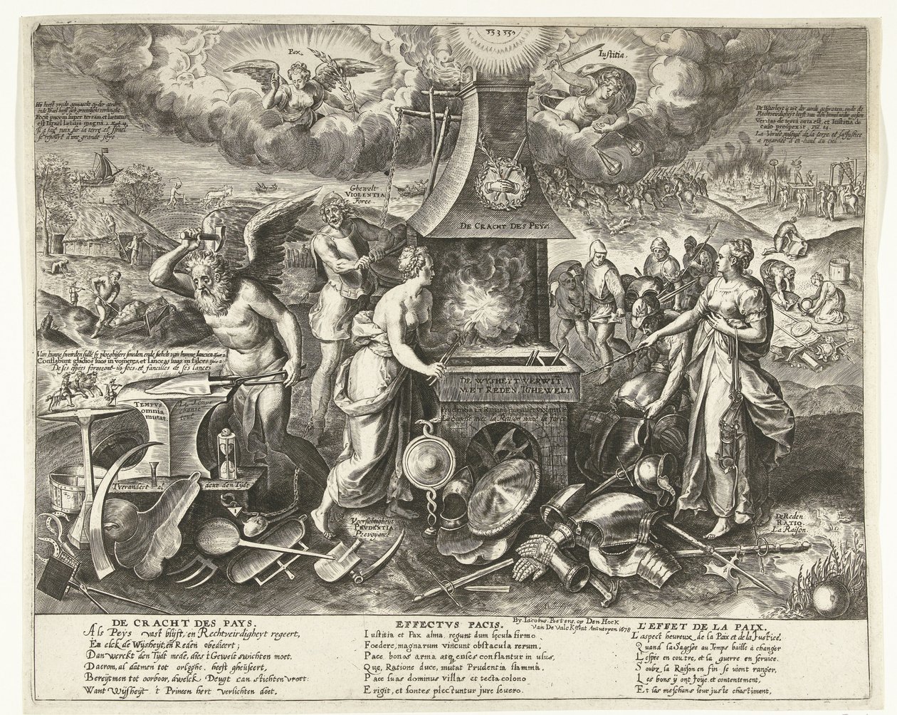 La forza della pace, 1678 da Wierix