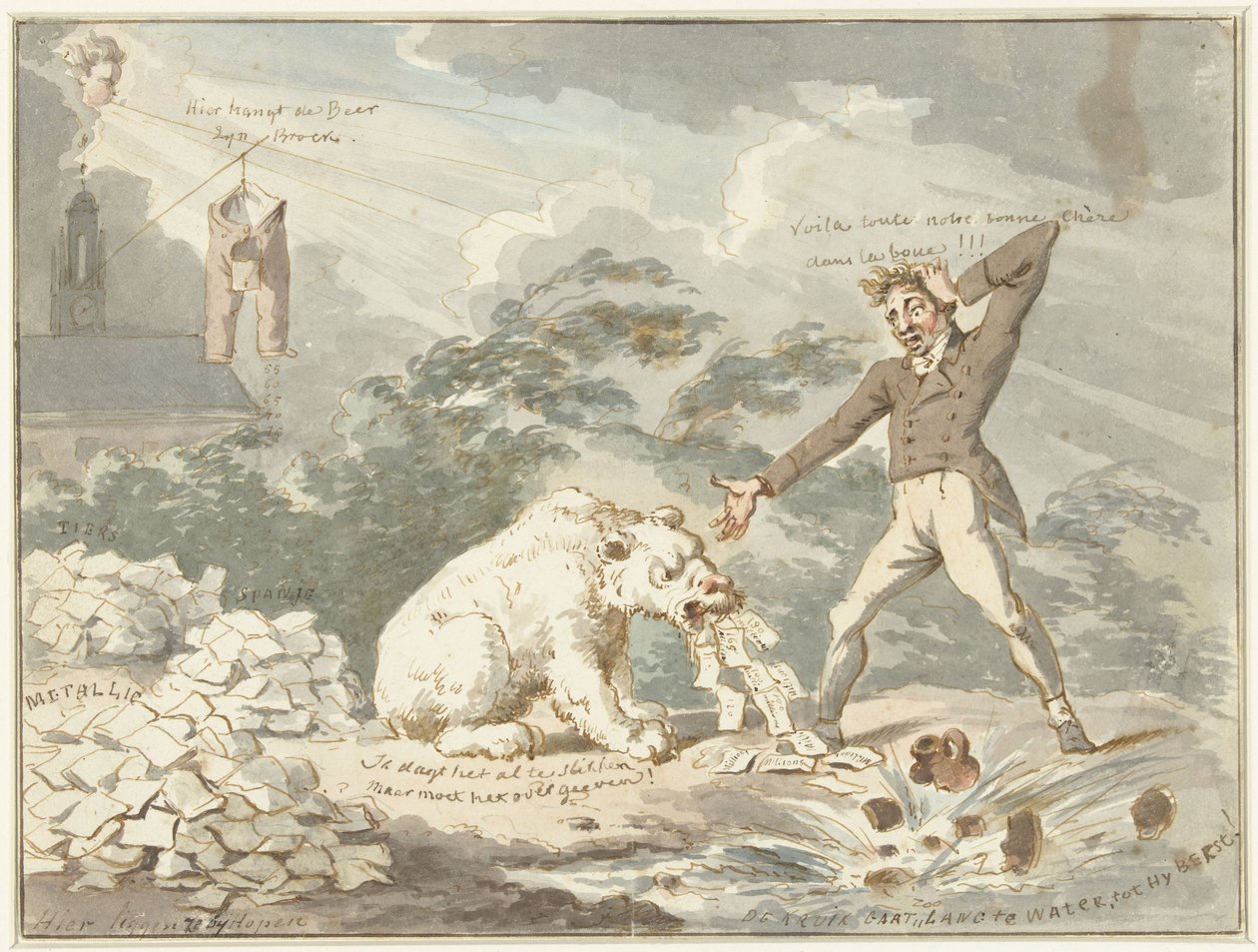 Un disastro finanziario da Wijnand Esser (attributed to)