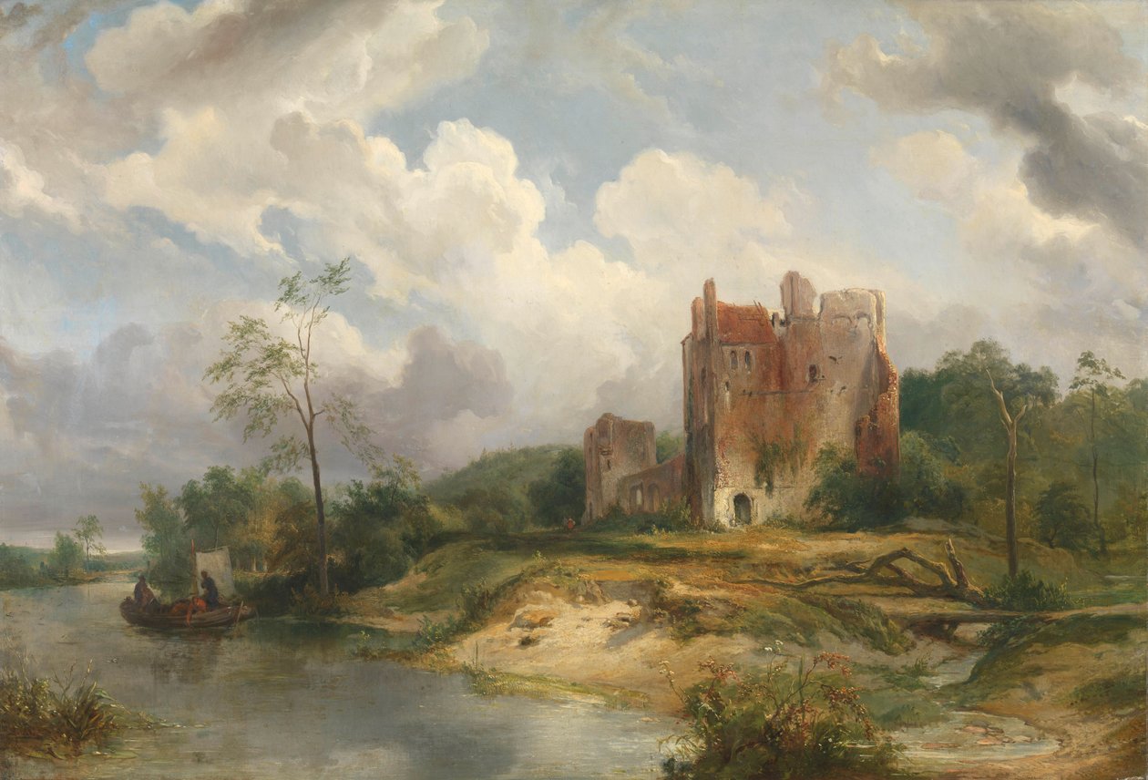 Paesaggio fluviale con rovine da Wijnand Nuijen