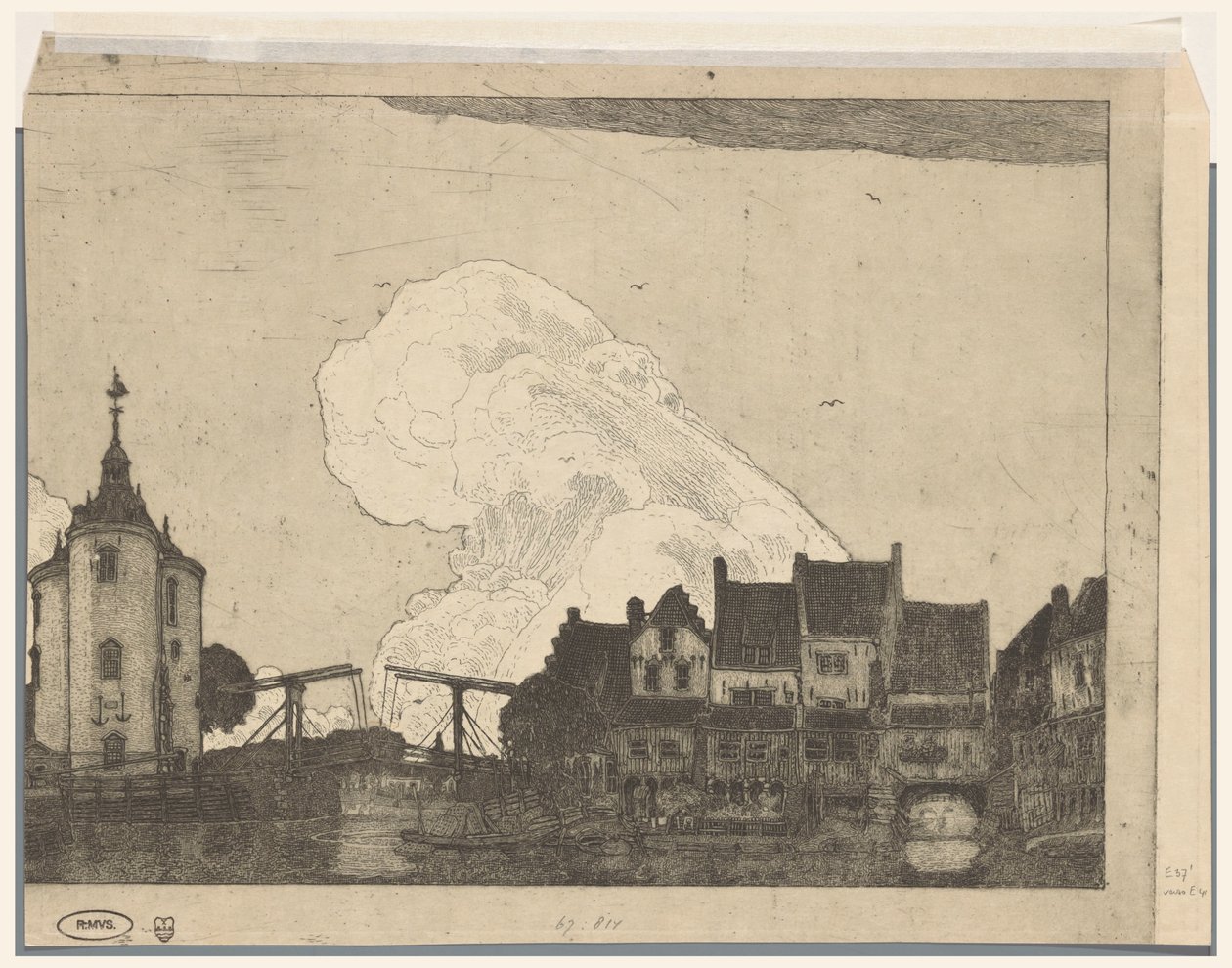 Porto a Enkhuizen da Wijnand Otto Jan Nieuwenkamp (signed by artist)