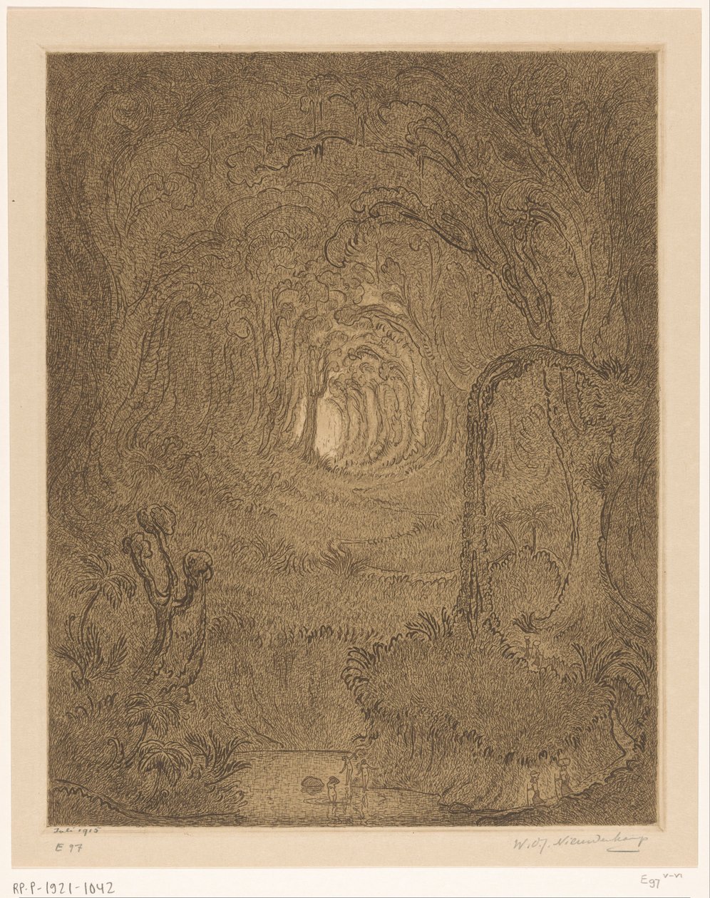 Giungla a Giava da Wijnand Otto Jan Nieuwenkamp (signed by artist)