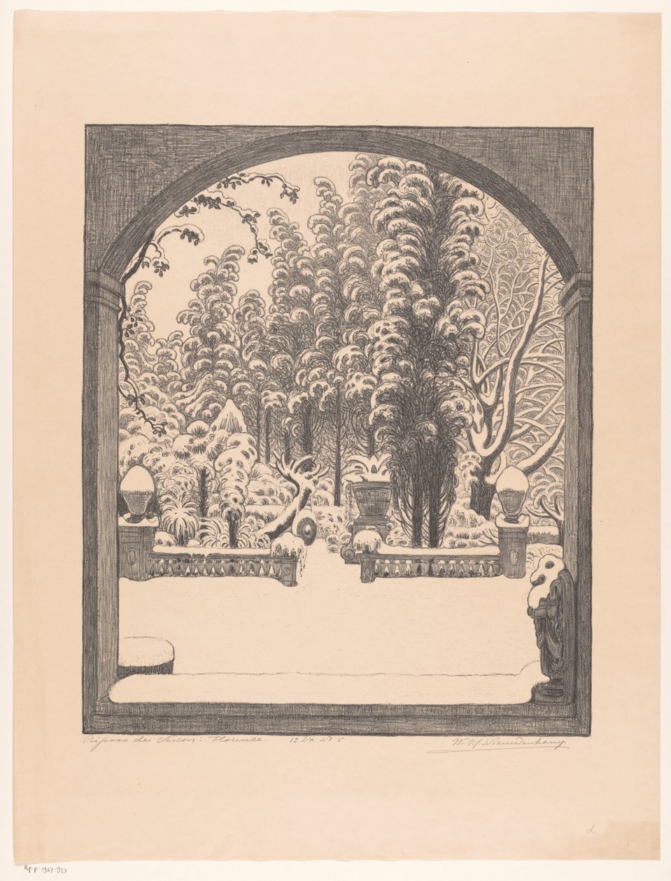 Riposo dei Vescovi: Firenze da Wijnand Otto Jan Nieuwenkamp (signed by artist)