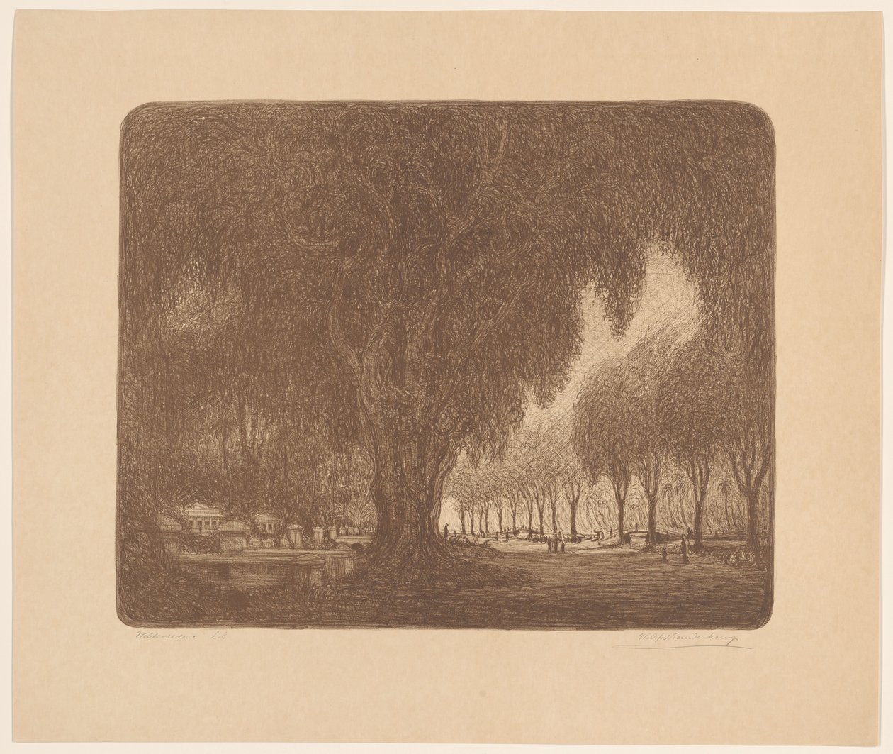 Weltevreden da Wijnand Otto Jan Nieuwenkamp (signed by artist)