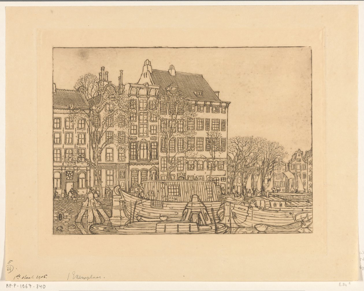 Case sul Prins Hendrikkade ad Amsterdam da Wijnand Otto Jan Nieuwenkamp
