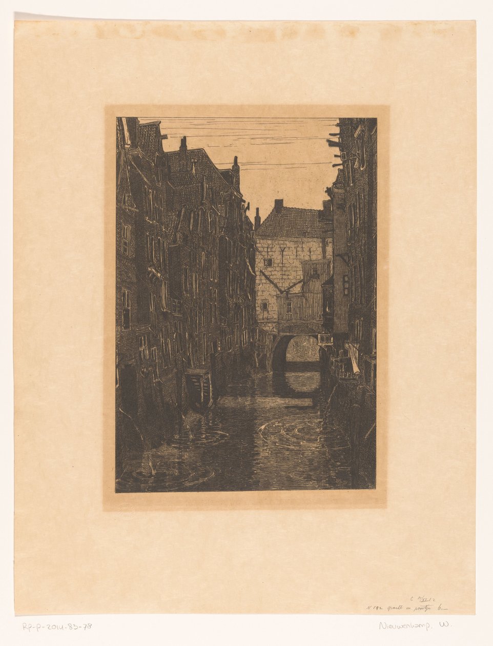 Case sul Voorstraatshaven a Dordrecht (titolo originale)
Canale a Dordrecht (titolo originale)
Dordrecht, sei incisioni di W.O.J. Nieuwenkamp e J.M. Graadt van Roggen (titolo della serie originale) da Wijnand Otto Jan Nieuwenkamp