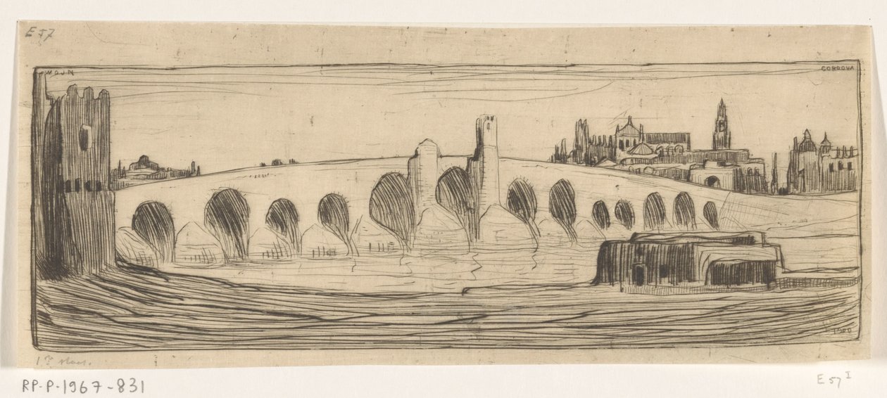 Ponte romano sul Guadalquivir a Cordova da Wijnand Otto Jan Nieuwenkamp