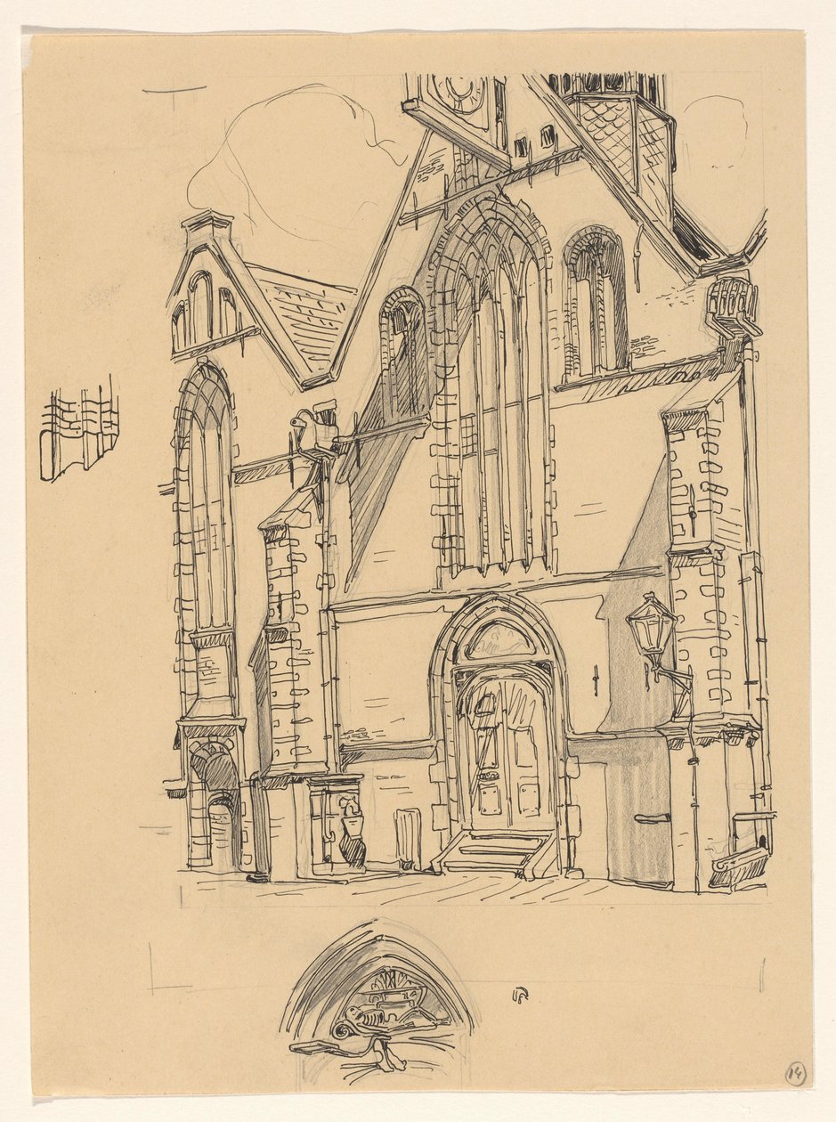 Facciata occidentale della Noorderkerk a Hoorn da Wijnand Otto Jan Nieuwenkamp