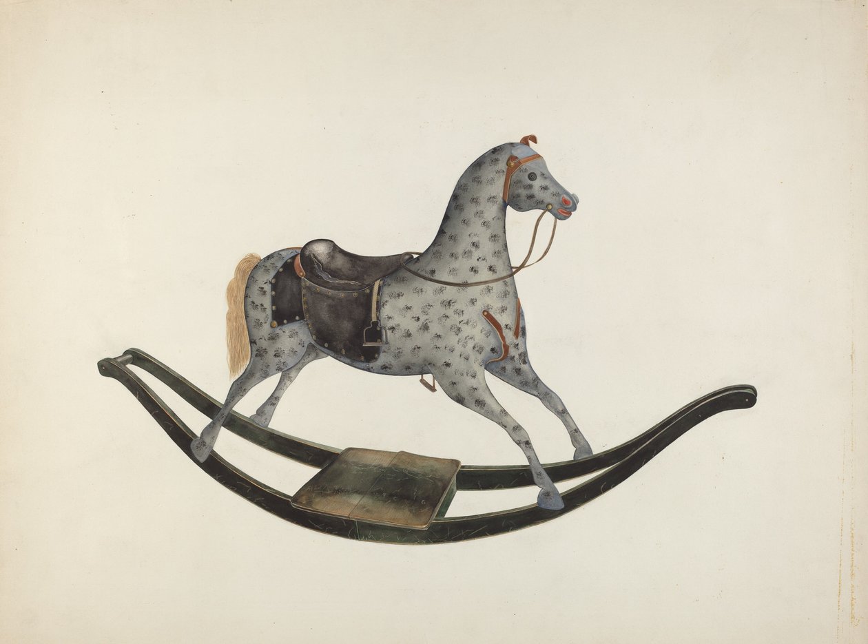 Cavallo a dondolo, c. 1941 da Wilbur M Rice