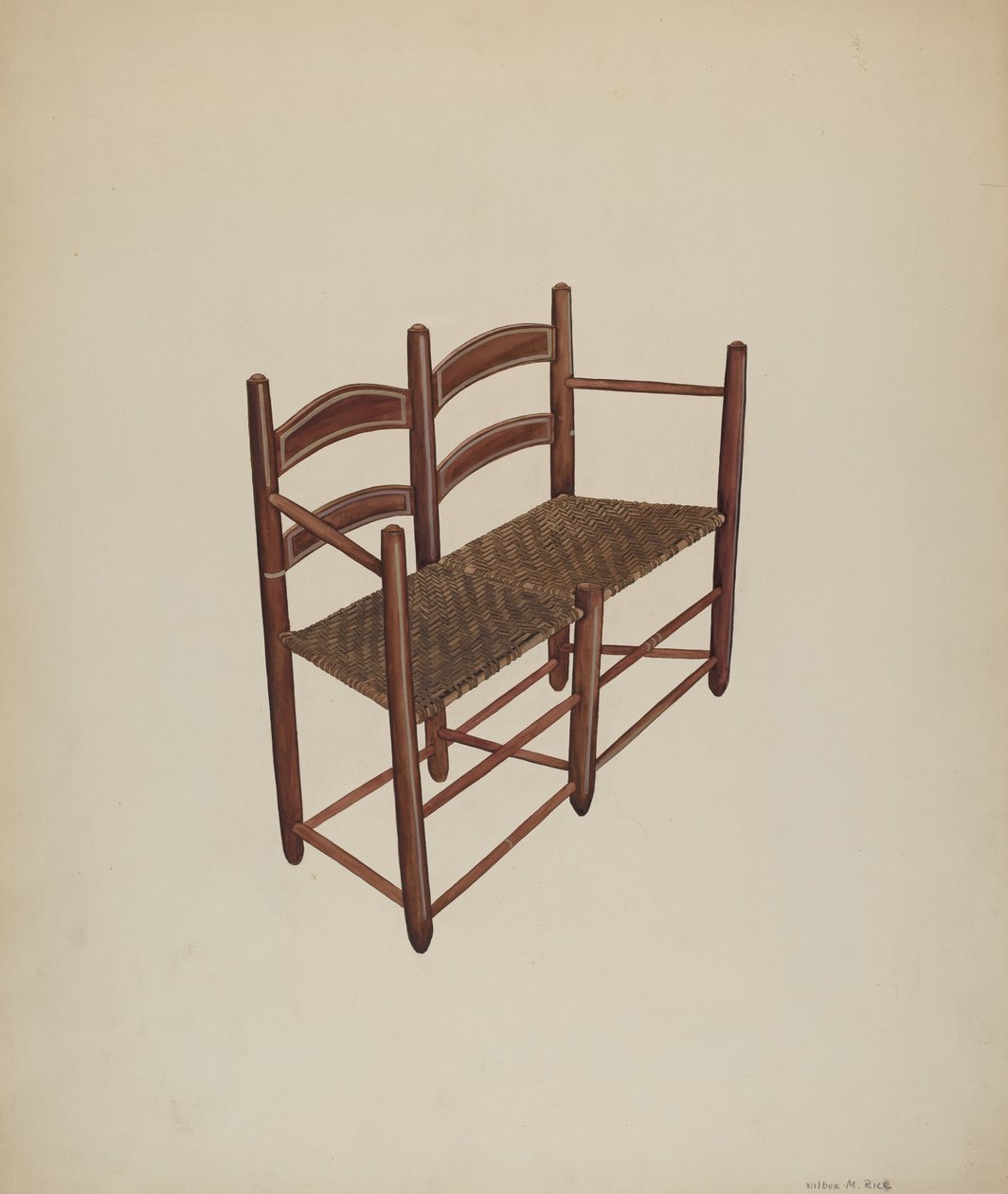 Sedia da carro di buoi, c. 1939 da Wilbur M Rice