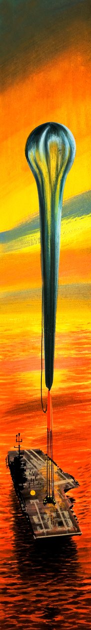 Test di alta quota per astronauti (gouache su carta) da Wilf (20th century) Hardy