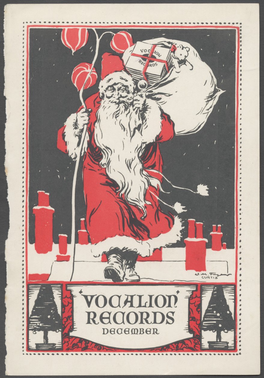 Bollettino dei dischi Vocalion, 1922 da Wilfred Fryer, Curtis Advertising Agency
