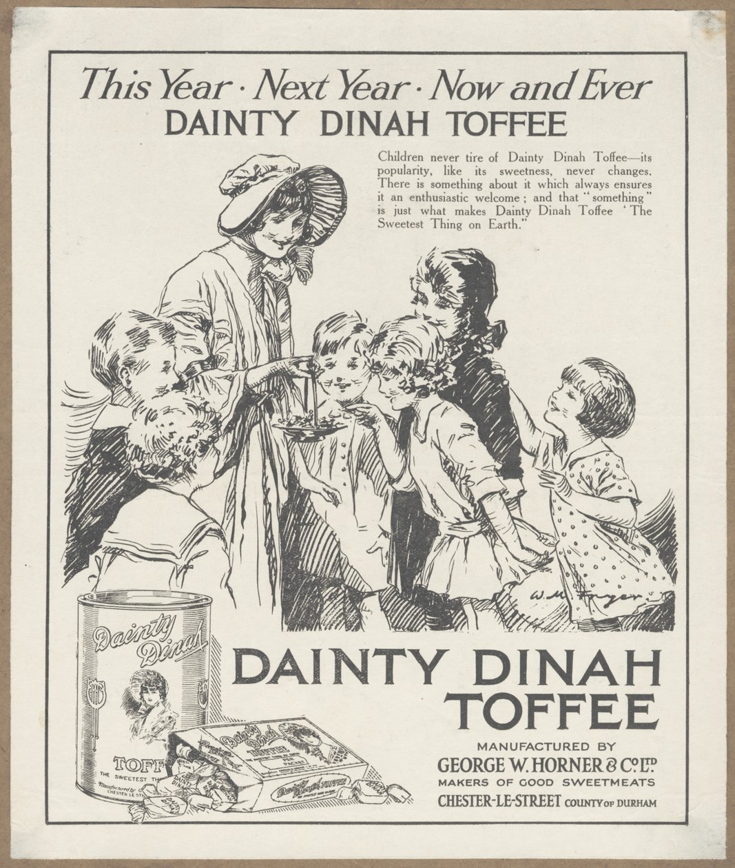 Dainty Dinah Toffee, c. 1920 da Wilfred Fryer