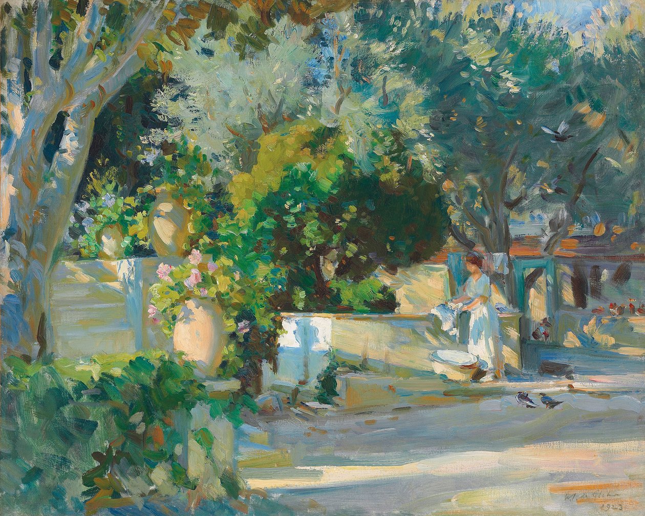 Giorno di bucato da Wilfred Gabriel de Glehn