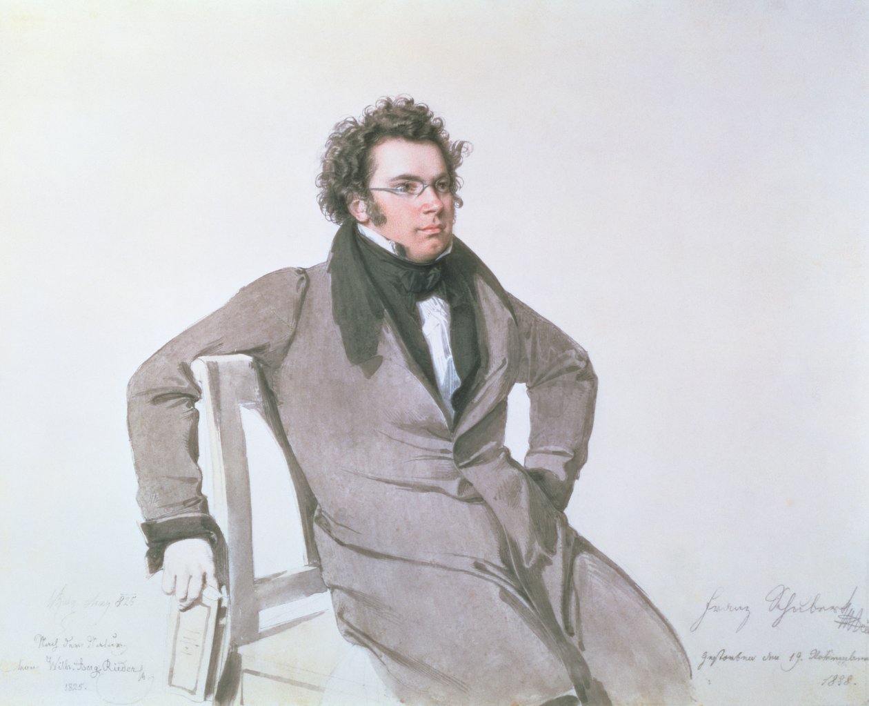 Franz Schubert, 1825 da Wilhelm August Rieder
