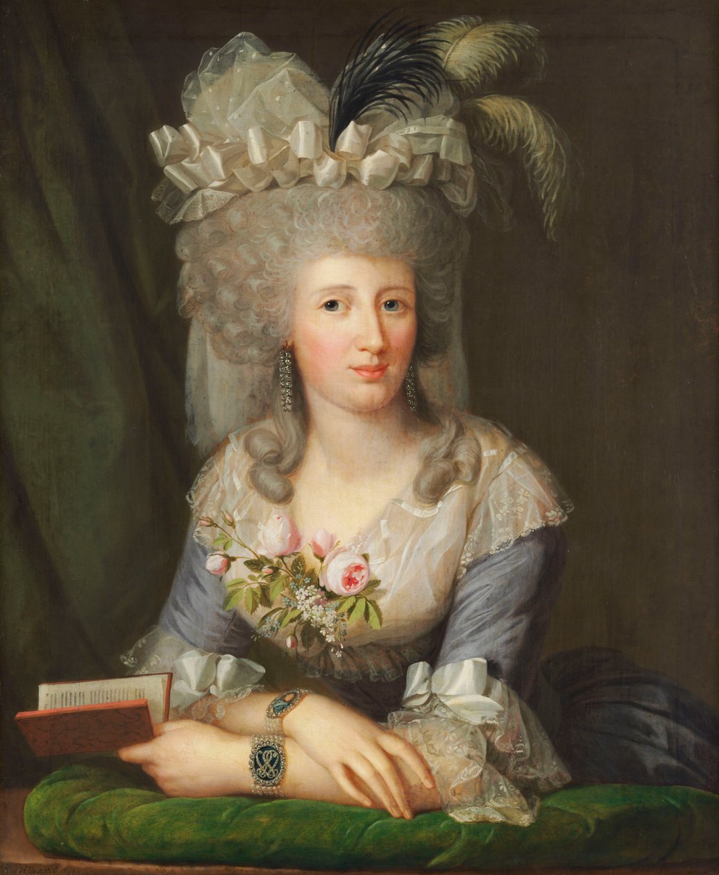 Ritratto di Karoline von Schlotheim (1766-1847) da Wilhelm Böttner