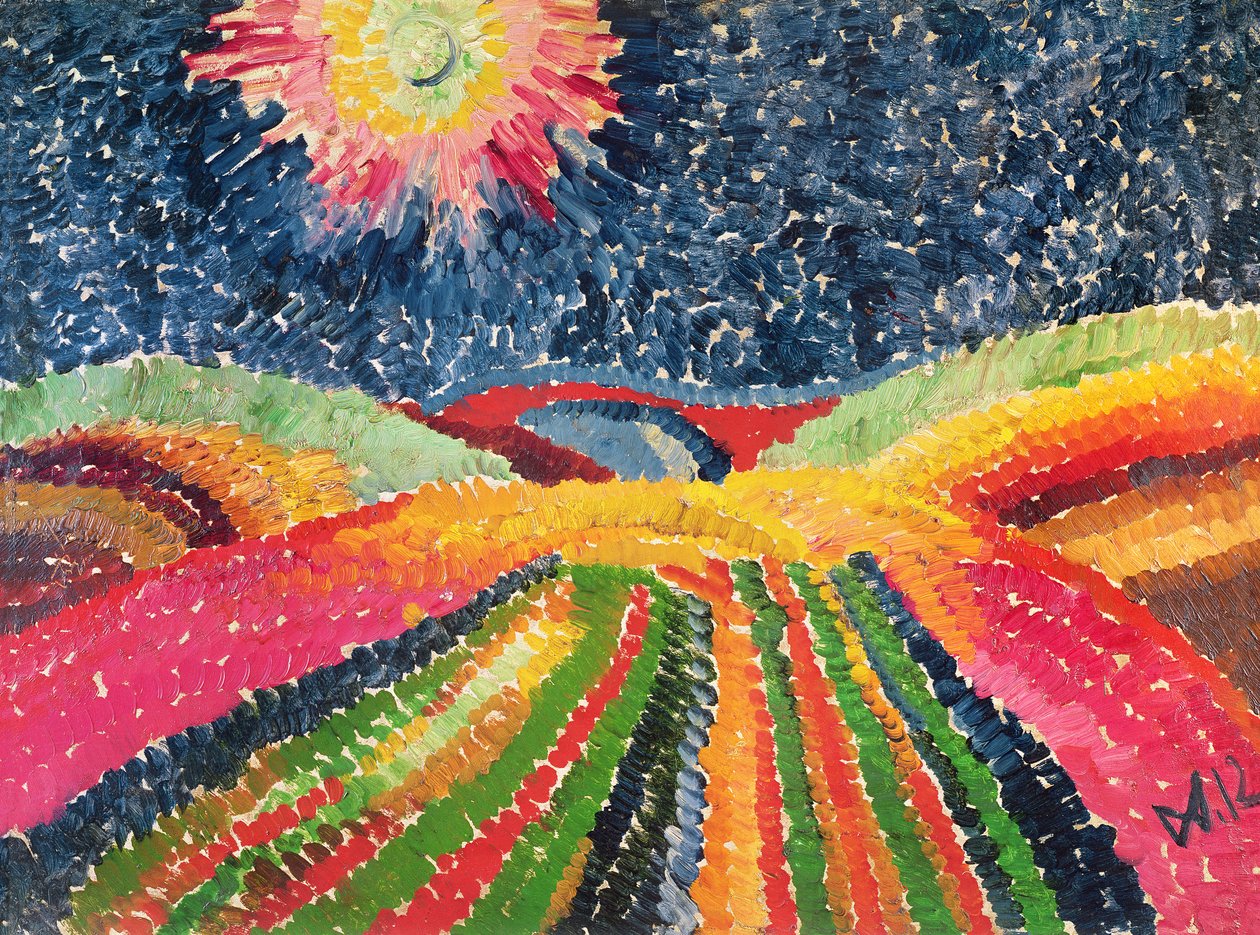 Il sentiero, 1912 da Wilhelm Morgner