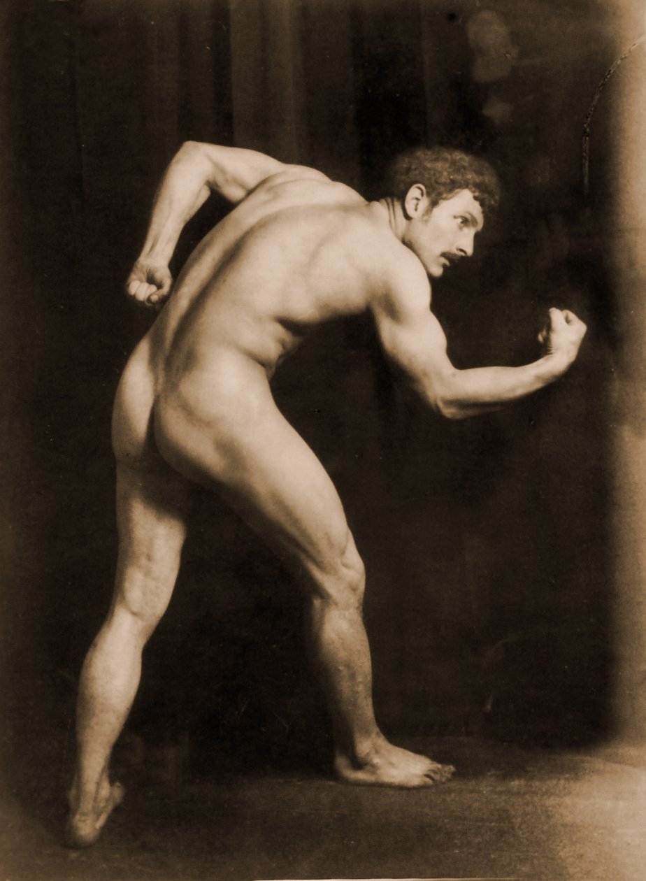Studio di un nudo maschile da Baron Wilhelm von Gloeden