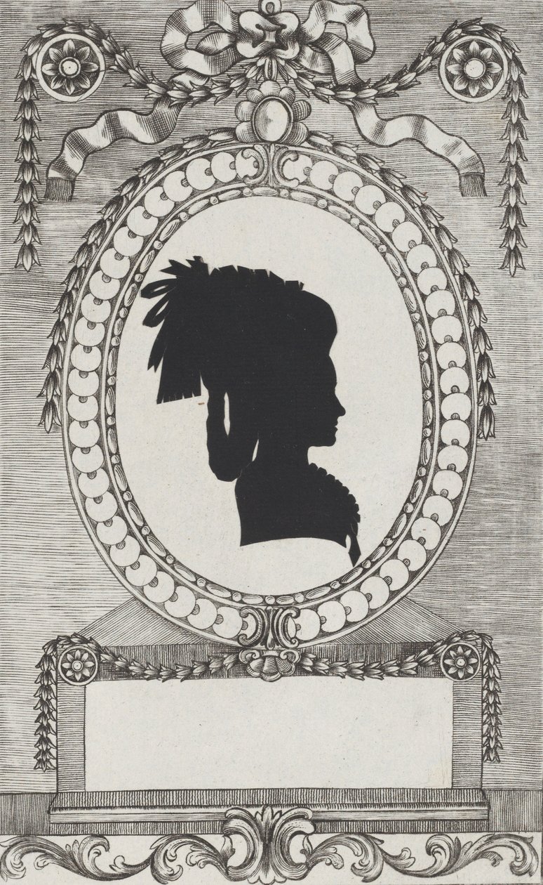 Silhouette di Contessa Lodroni, 1784-1834 da Wilhelm Ackermann