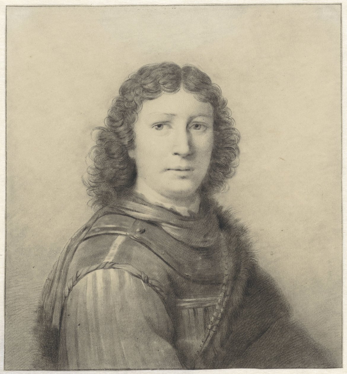 Ritratto di un giovane con corazza e catena da Wilhelm Adrian Netscher