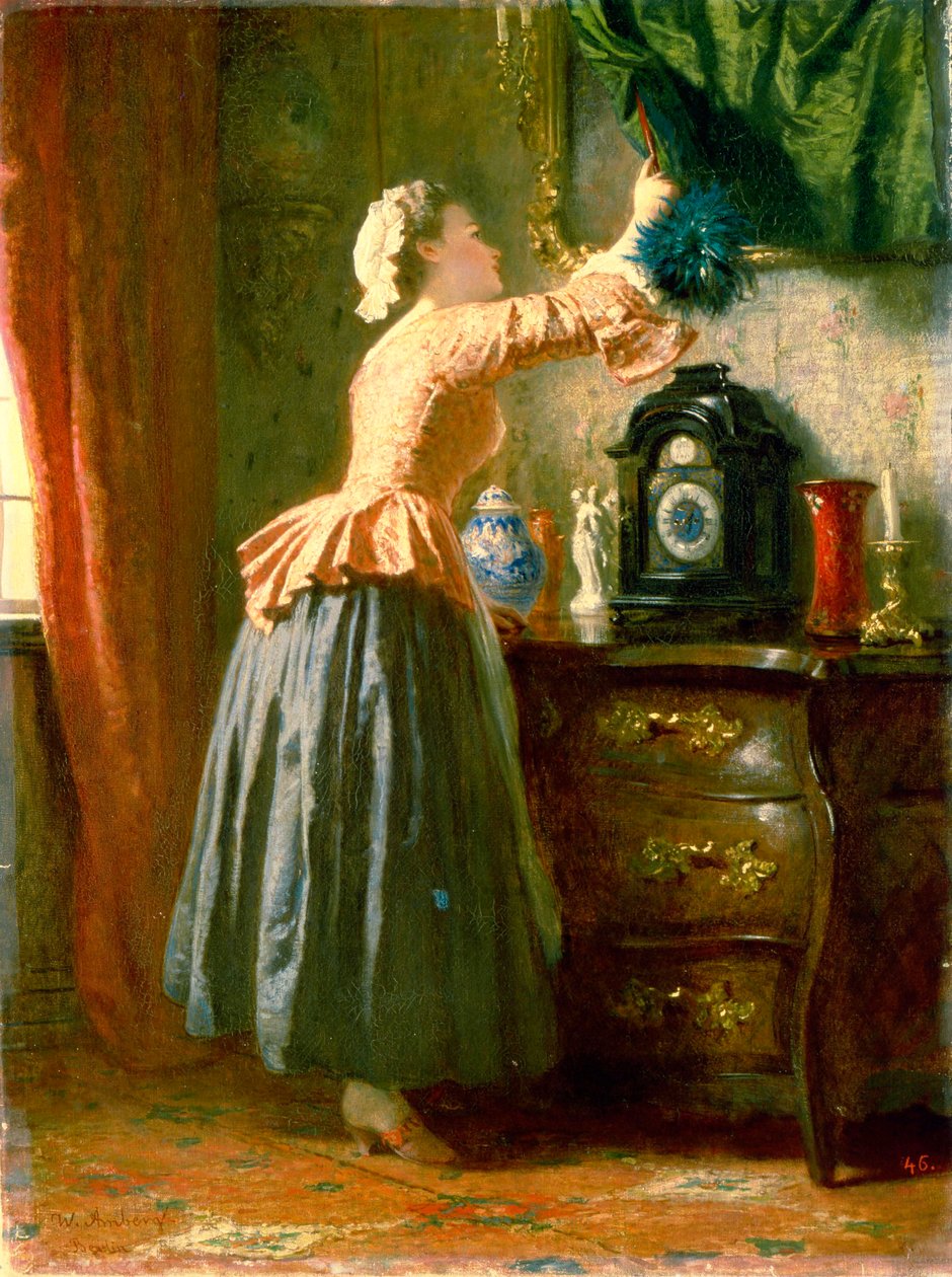 Una domestica, XIX secolo da Wilhelm Amberg